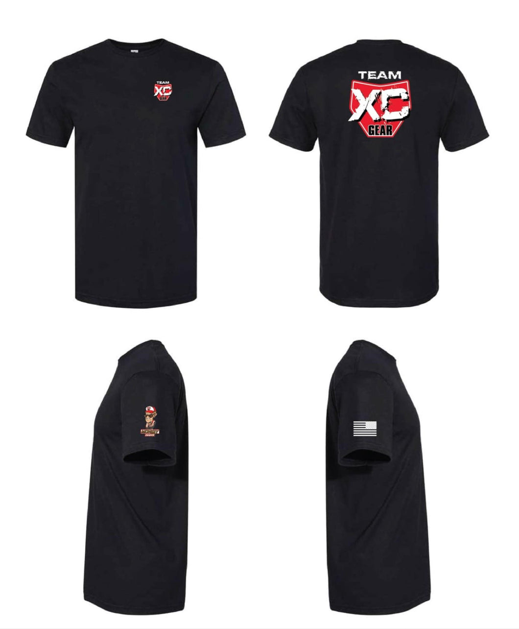 Short Sleeve T shirt- Monkey Bars-Red Badge Logo